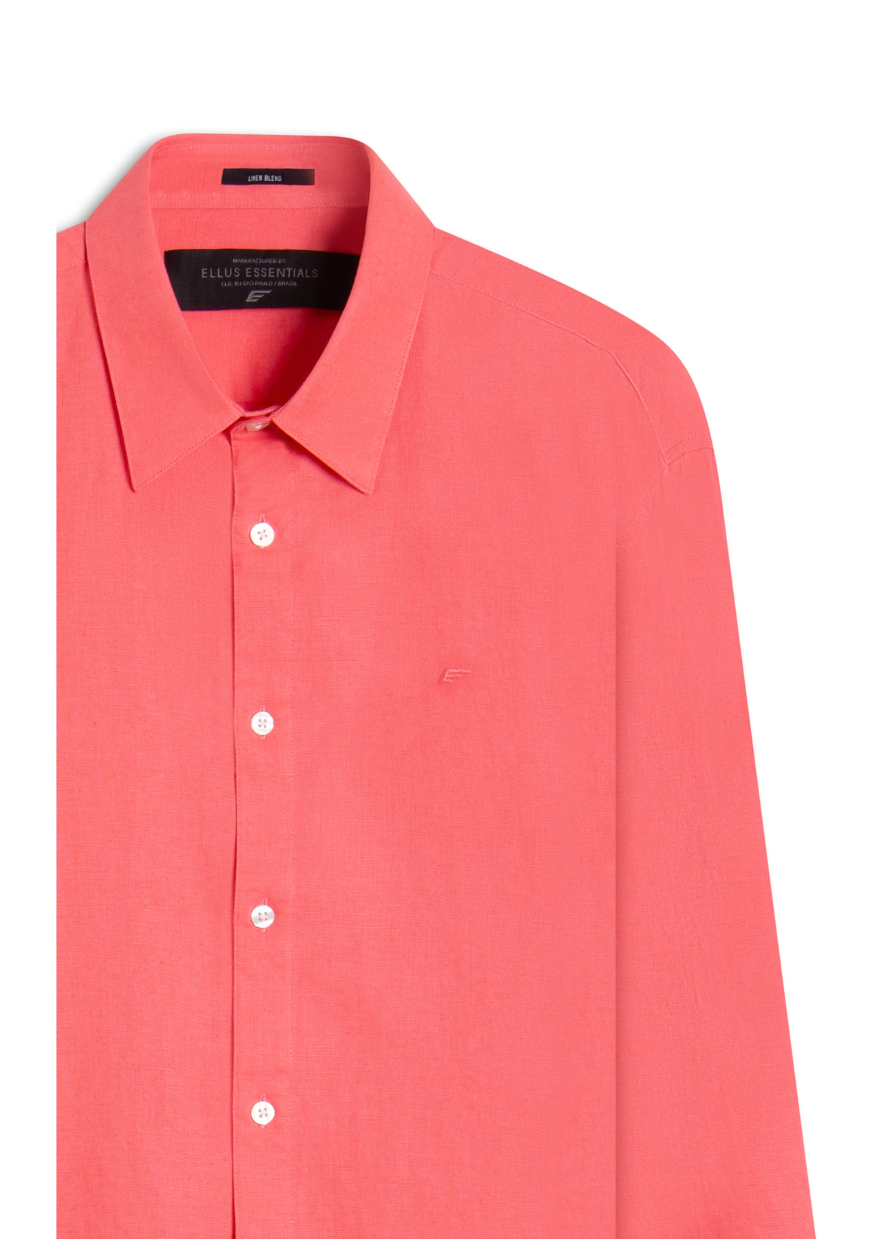 Camisa Linho Blend Anatomic Melancia