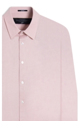 Camisa Linho Blend Anatomic Nude