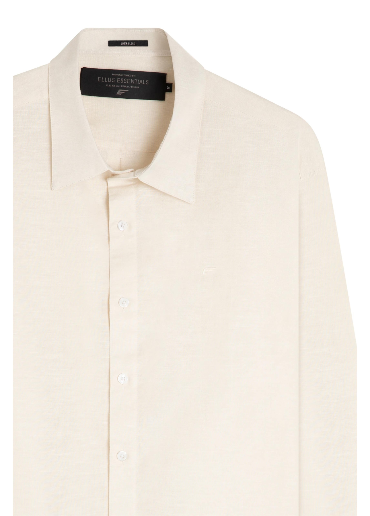 Camisa Linho Blend Anatomic Off White