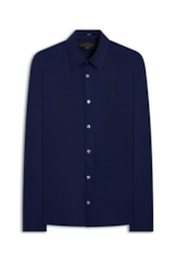 Camisa Linho Blend Anatomic Purple Blue