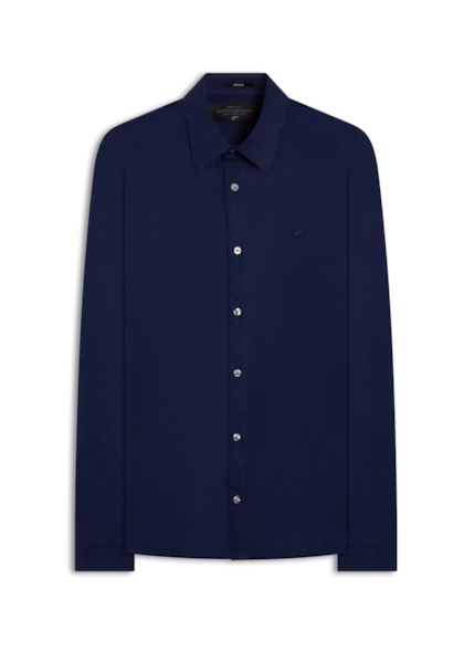 Camisa Linho Blend Anatomic Purple Blue