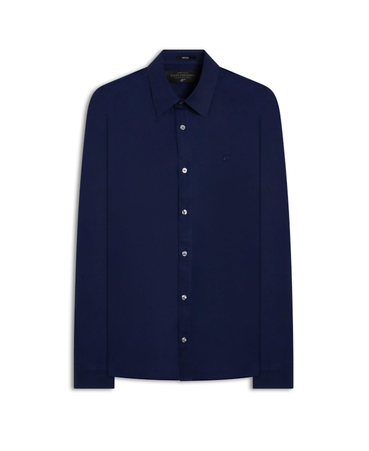 Camisa Linho Blend Anatomic Purple Blue