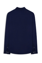 Camisa Linho Blend Anatomic Purple Blue