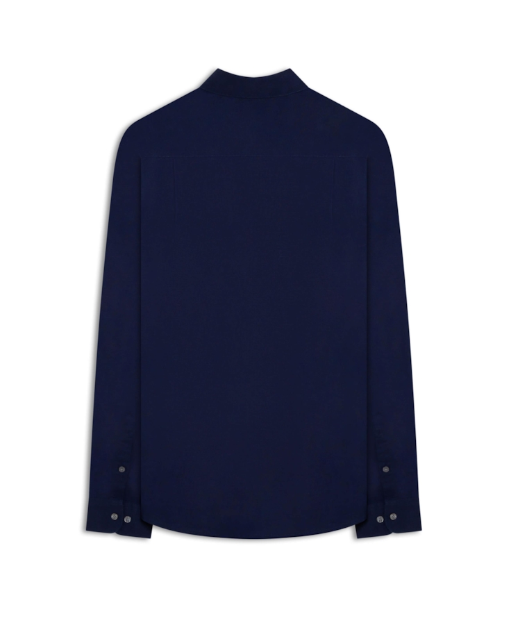 Camisa Linho Blend Anatomic Purple Blue