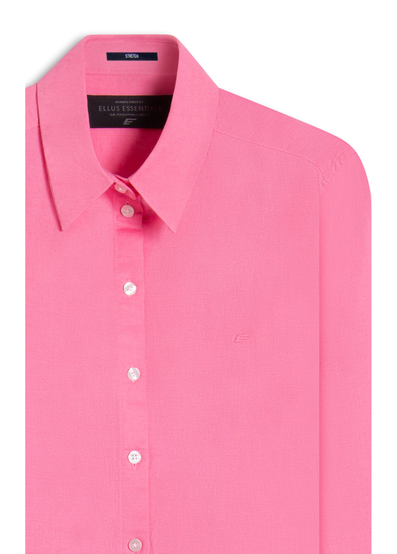 Camisa Linho Blend Anatomic Rosa