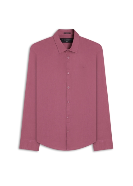 Camisa Linho Blend Anatomic Rosa Velho