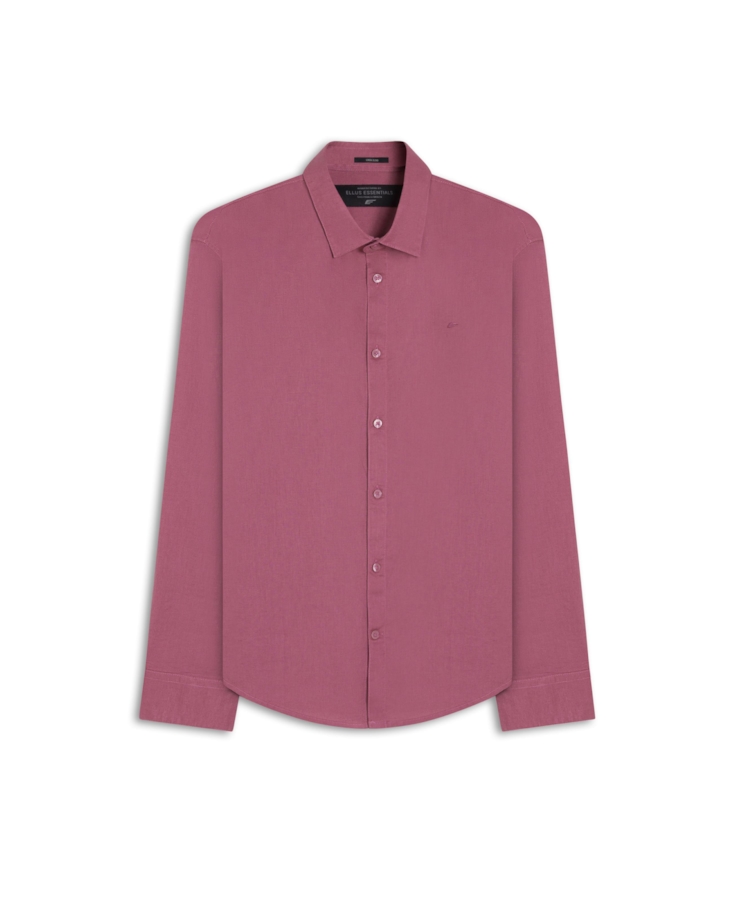 Camisa Linho Blend Anatomic Rosa Velho