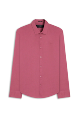 Camisa Linho Blend Anatomic Rosa Velho