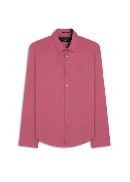 Camisa Linho Blend Anatomic Rosa Velho