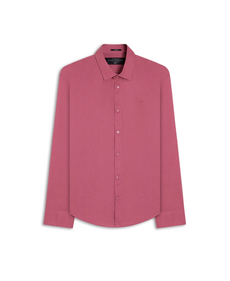 Camisa Linho Blend Anatomic Rosa Velho