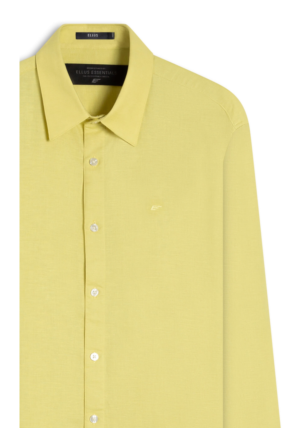 Camisa Linho Blend Anatomic Verde Limão