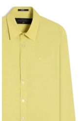 Camisa Linho Blend Anatomic Verde Limão