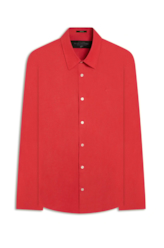 Camisa Linho Blend Anatomic Vermelho
