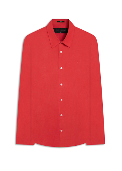 Camisa Linho Blend Anatomic Vermelho