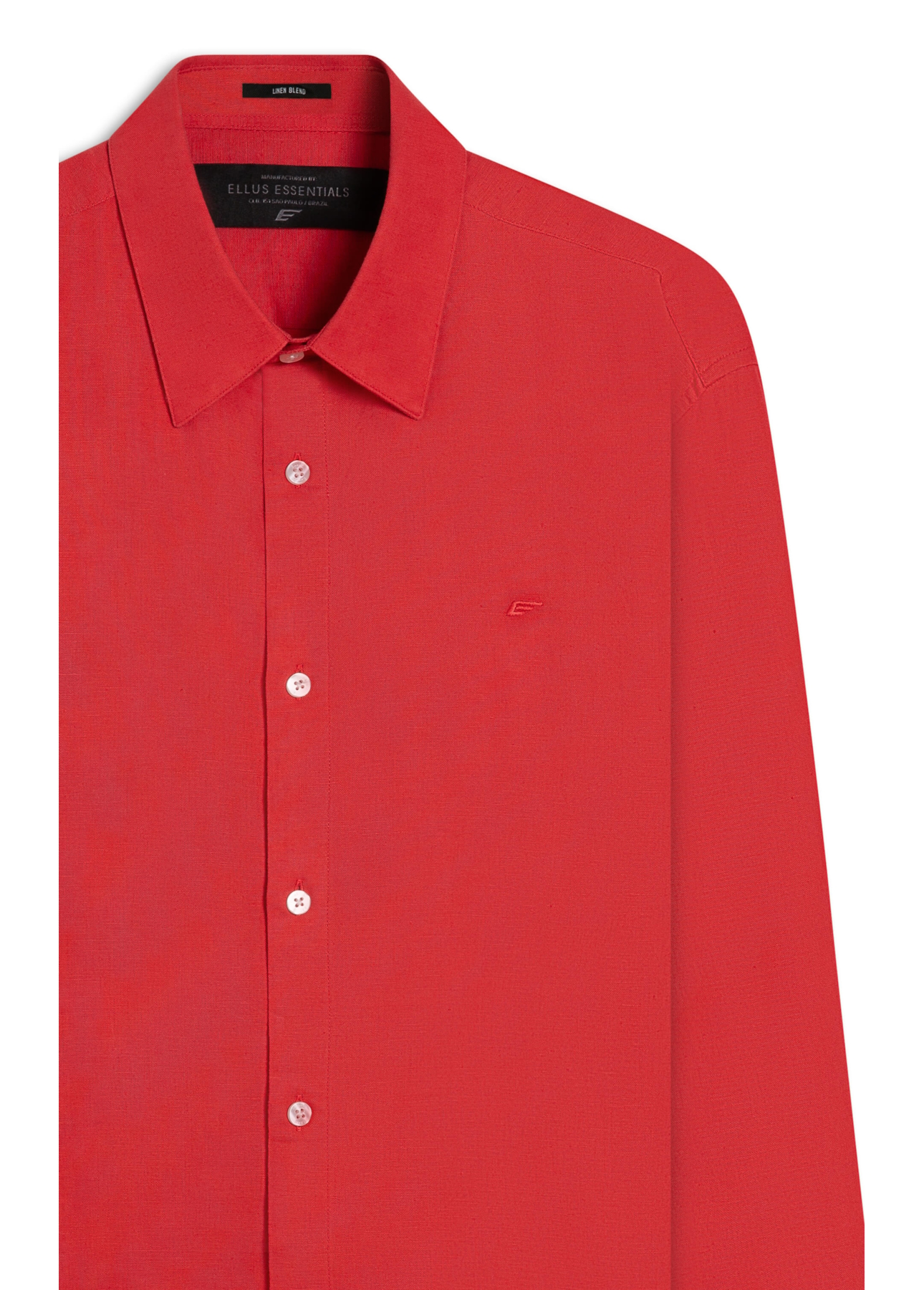 Camisa Linho Blend Anatomic Vermelho