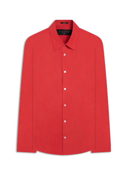 Camisa Linho Blend Anatomic Vermelho