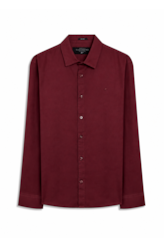 Camisa Linho Blend Anatomic  Vinho