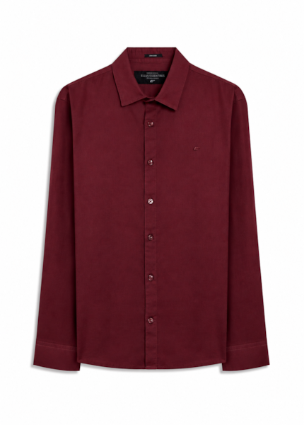 Camisa Linho Blend Anatomic  Vinho