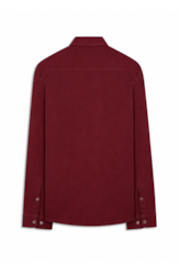 Camisa Linho Blend Anatomic  Vinho