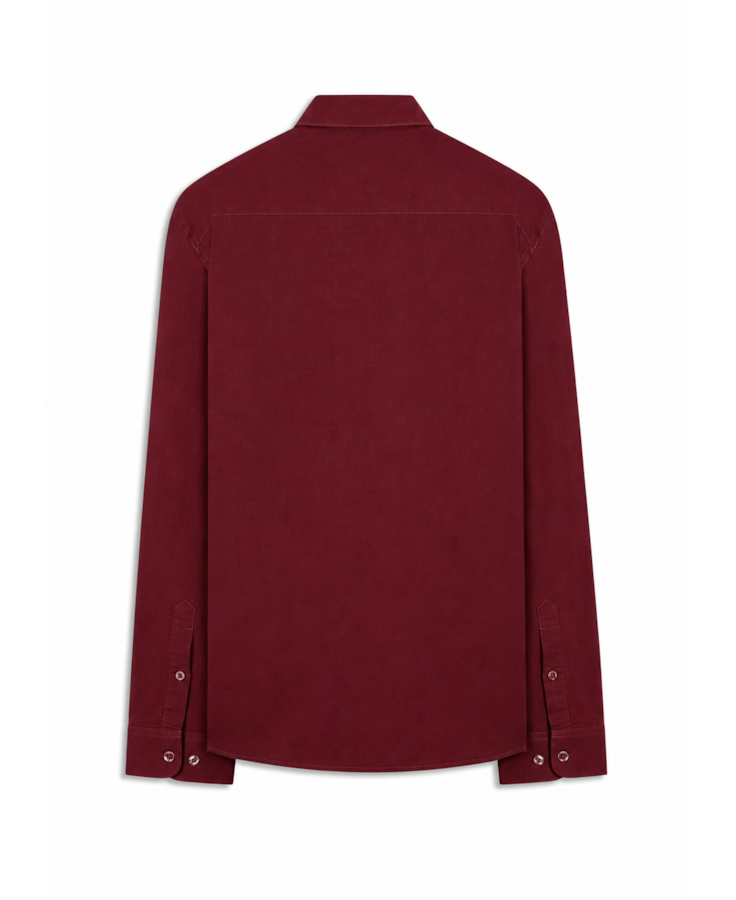 Camisa Linho Blend Anatomic  Vinho