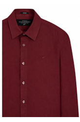 Camisa Linho Blend Anatomic  Vinho