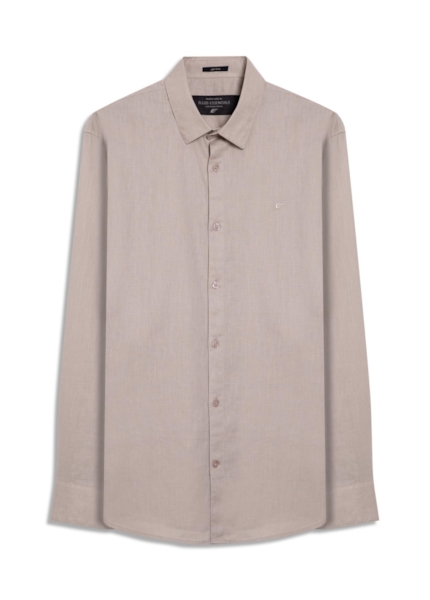 Camisa Linho Blend Classic Anatomic Areia Seca