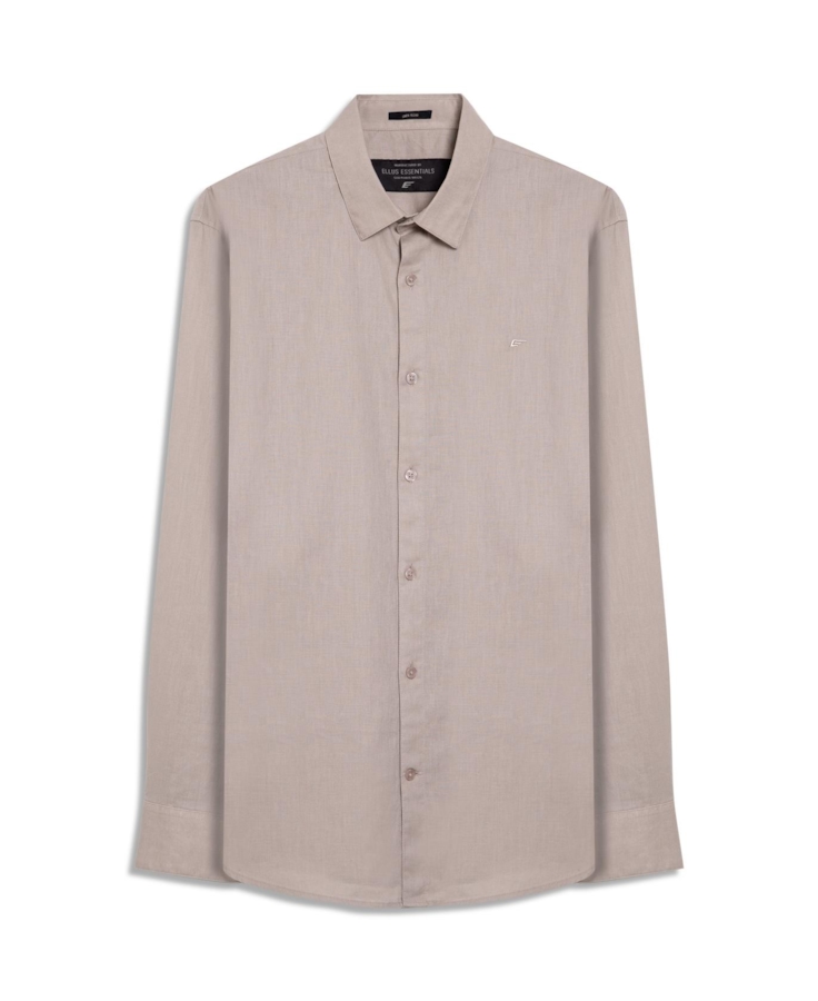 Camisa Linho Blend Classic Anatomic Areia Seca