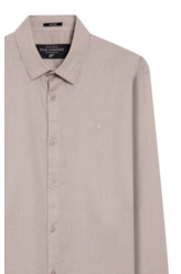 Camisa Linho Blend Classic Anatomic Areia Seca