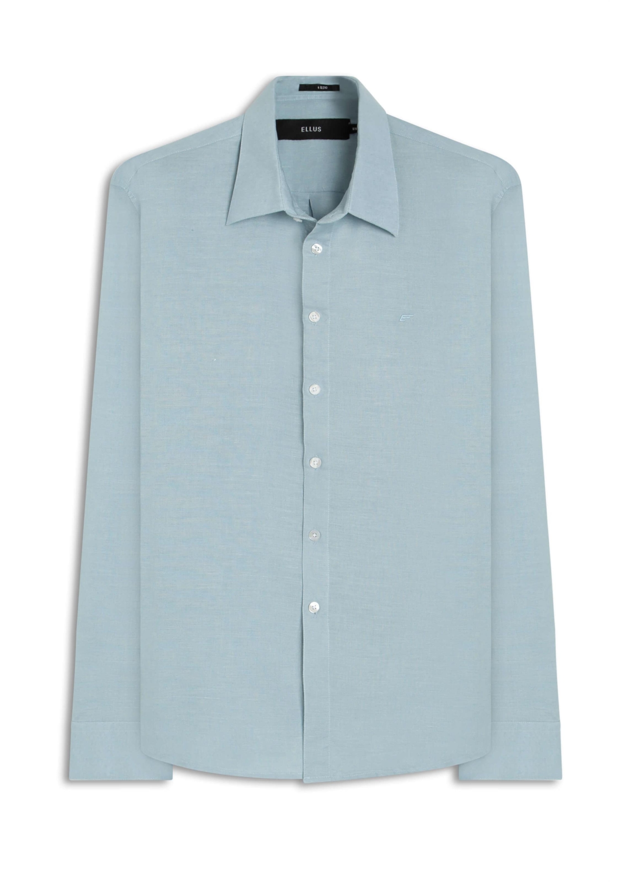 Camisa Linho Blend Classic Anatomic Azul Claro