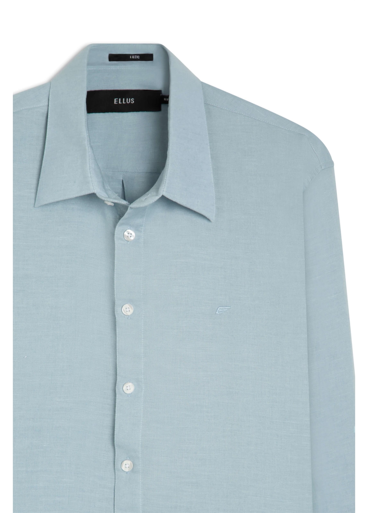 Camisa Linho Blend Classic Anatomic Azul Claro
