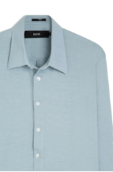 Camisa Linho Blend Classic Anatomic Azul Claro