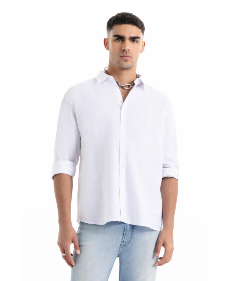 Camisa Linho Blend Classic Anatomic Branco