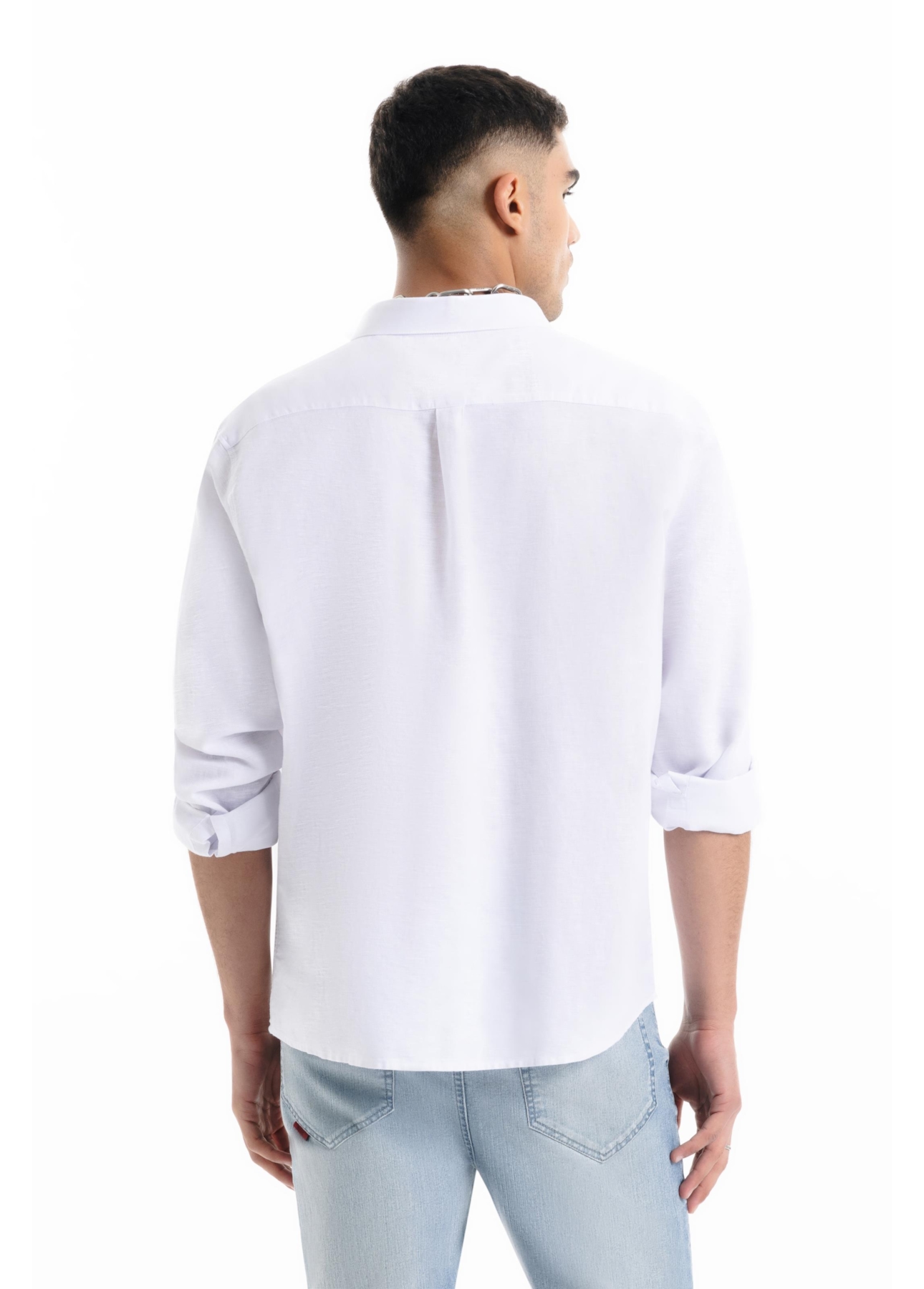 Camisa Linho Blend Classic Anatomic Branco