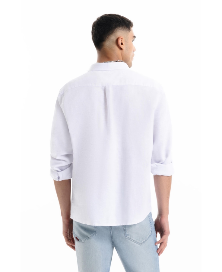 Camisa Linho Blend Classic Anatomic Branco