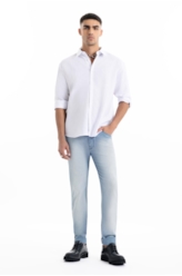 Camisa Linho Blend Classic Anatomic Branco