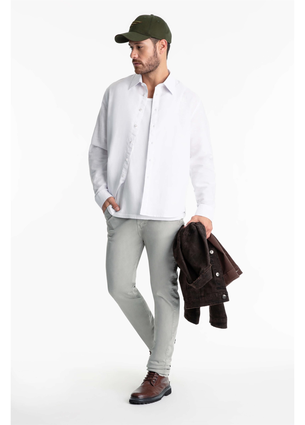 Camisa Linho Blend Classic Anatomic Branco