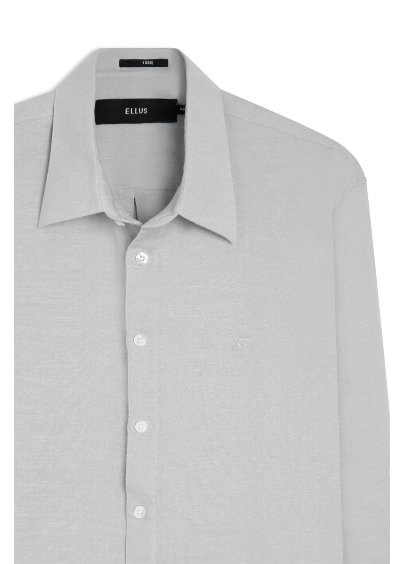 Camisa Linho Blend Classic Anatomic Cinza