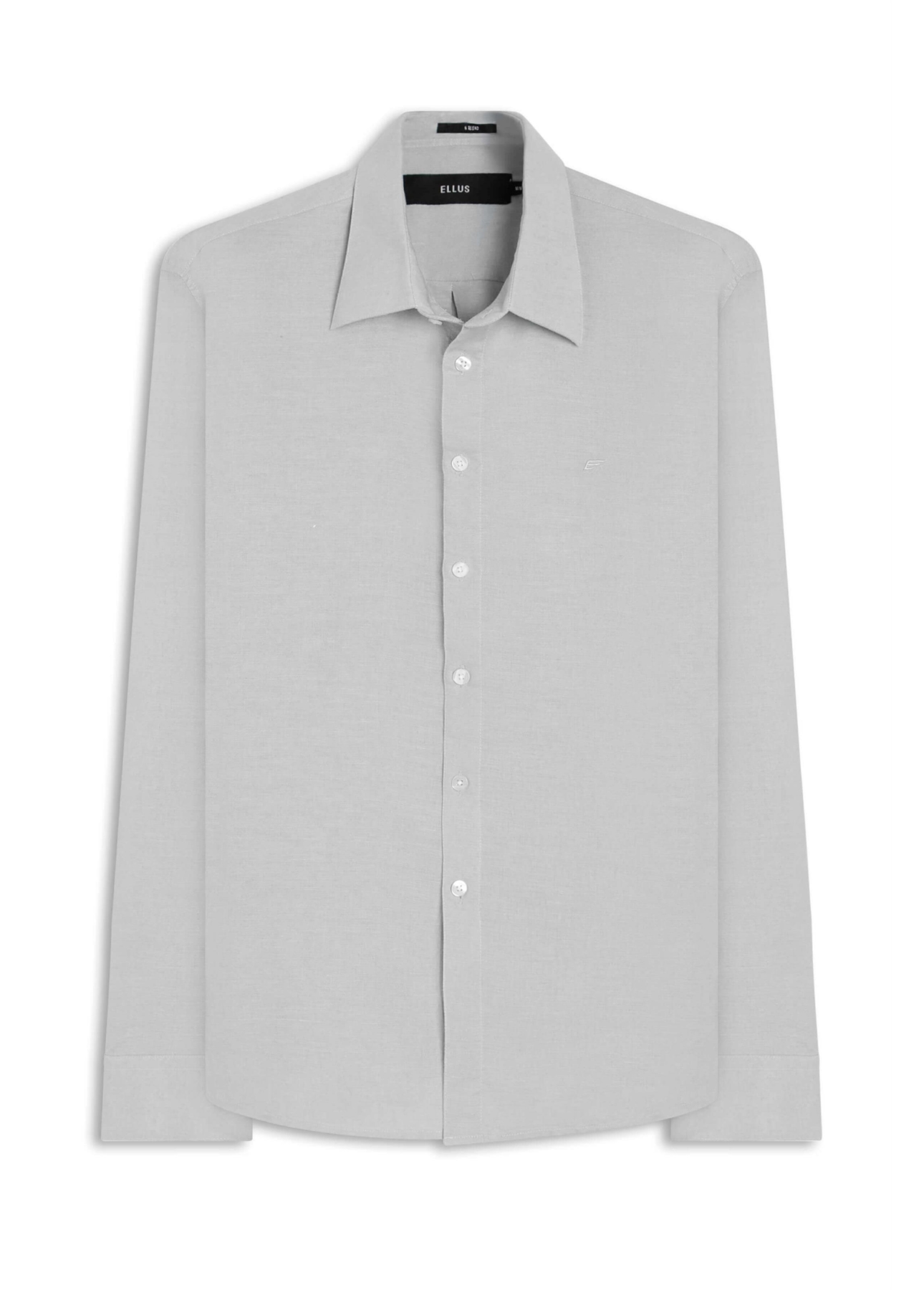 Camisa Linho Blend Classic Anatomic Cinza