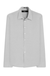 Camisa Linho Blend Classic Anatomic Cinza