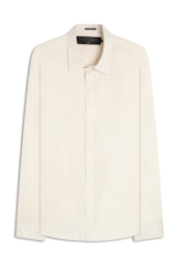 Camisa Linho Blend Classic Anatomic Off White