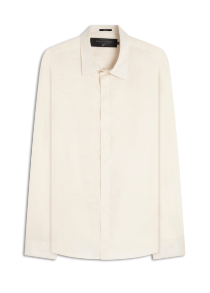 Camisa Linho Blend Classic Anatomic Off White