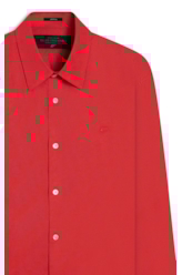 Camisa Linho Blend Classic Anatomic Vermelho