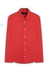Camisa Linho Blend Classic Anatomic Vermelho