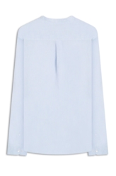 Camisa Linho Blend Cross Dye Class Azul Claro