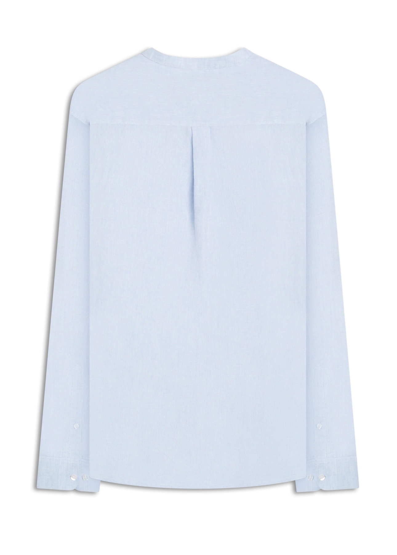Camisa Linho Blend Cross Dye Class Azul Claro