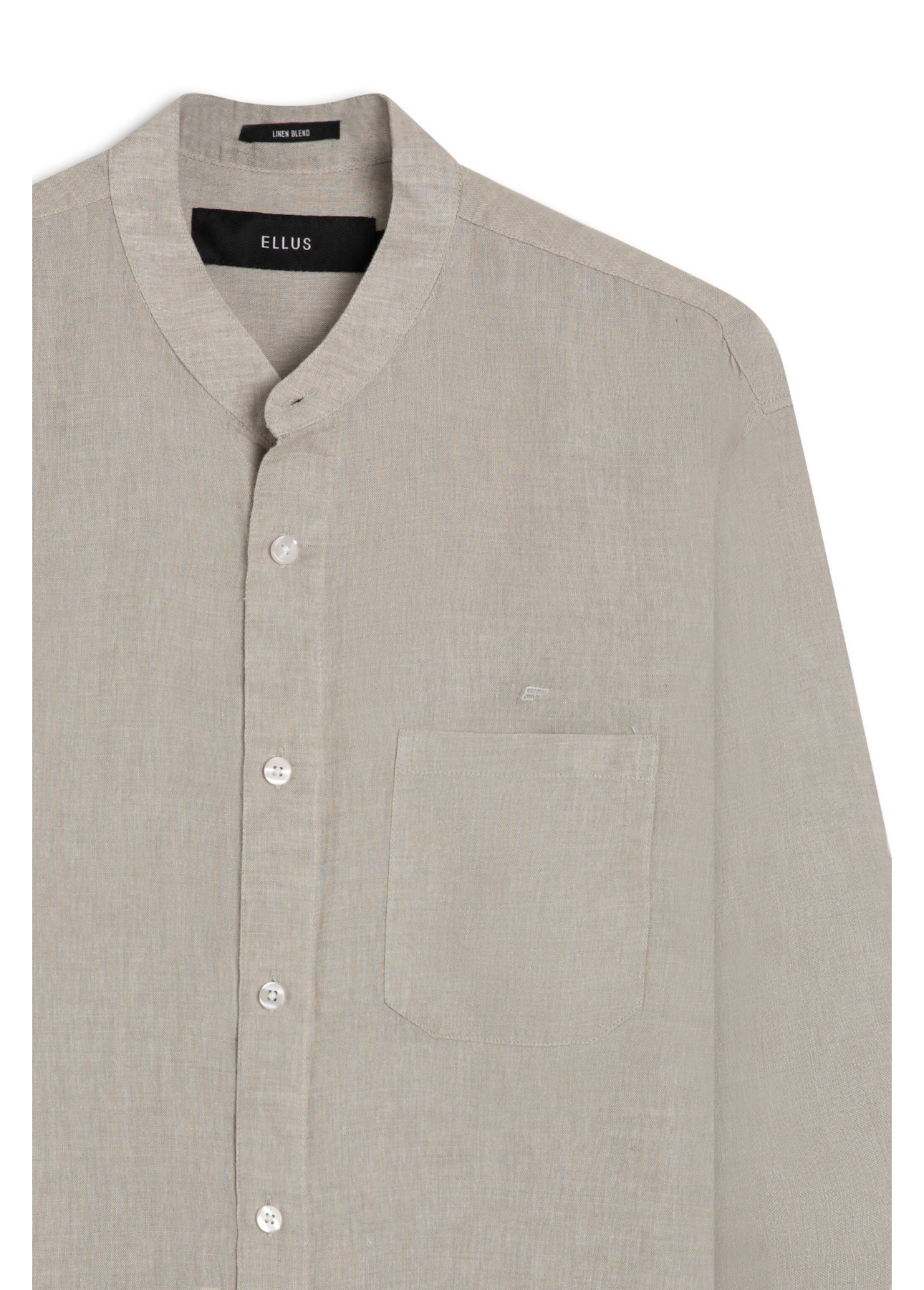 Camisa Linho Blend Cross Dye Class Cinza