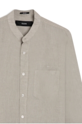 Camisa Linho Blend Cross Dye Class Cinza