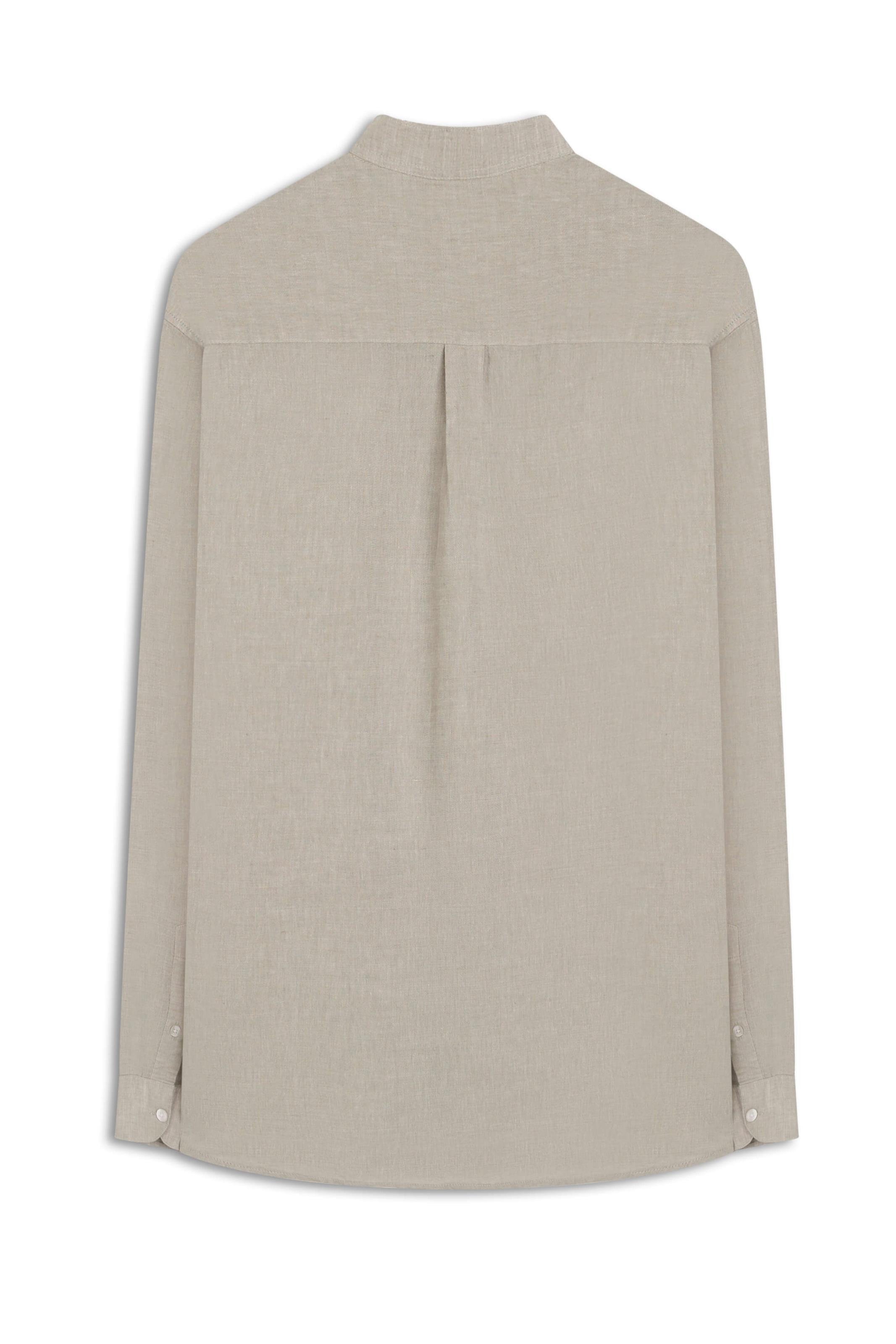 Camisa Linho Blend Cross Dye Class Cinza