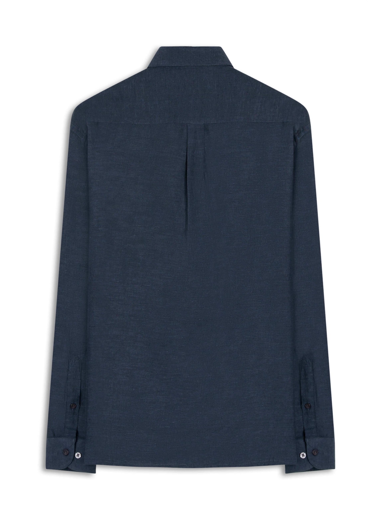 Camisa Linho Blend Cross Dye Dark Navy