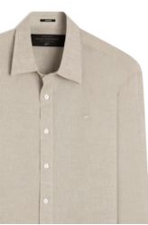 Camisa Linho Blend Cross Dye  Prata